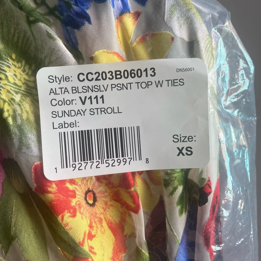 NWT Alice + Olivia Alta Top in Sunday Stroll, XS - Picture 11 of 11
